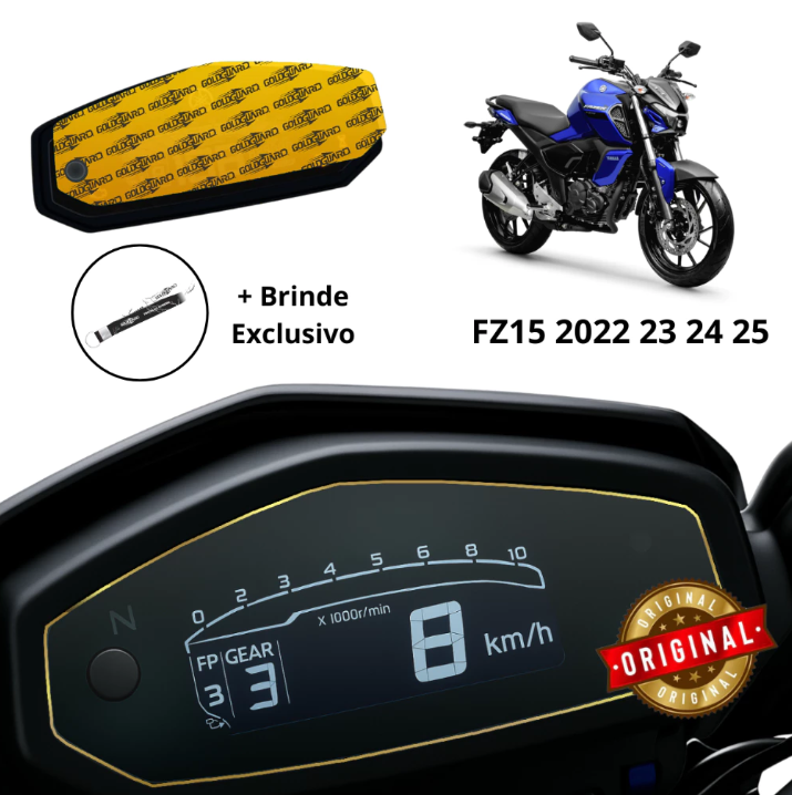 Película do Painel Yamaha Fazer 150 Fz15 2022 2023 2024 2025 2026 em Diante