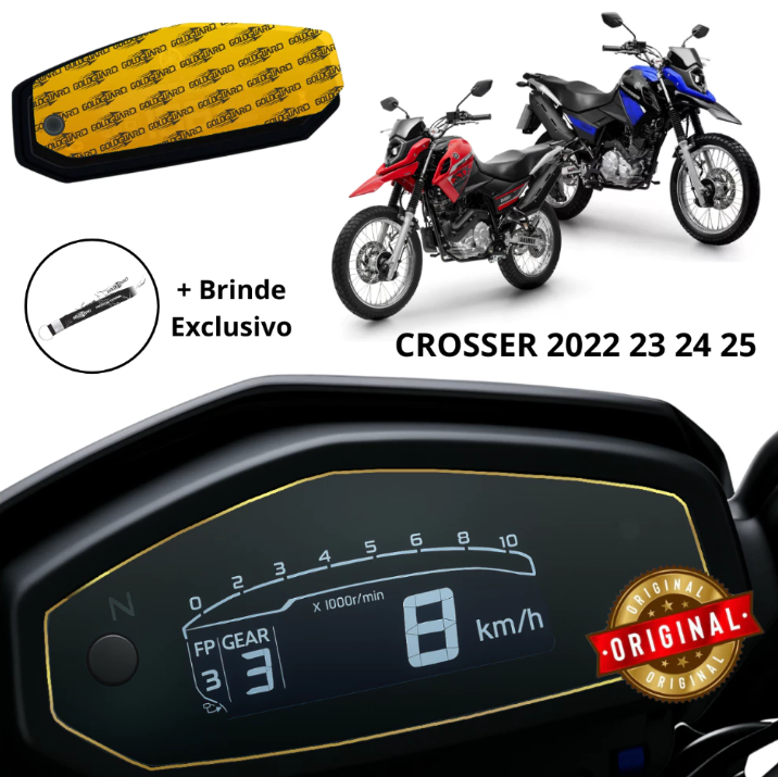 Película do Painel da Yamaha Crosser 2023 2024 2025 2026 em Diante Goldguard