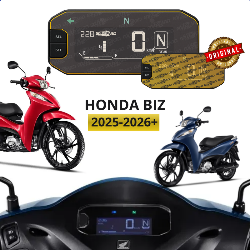 Película do Painel Honda Biz 2025 2026 Goldguard