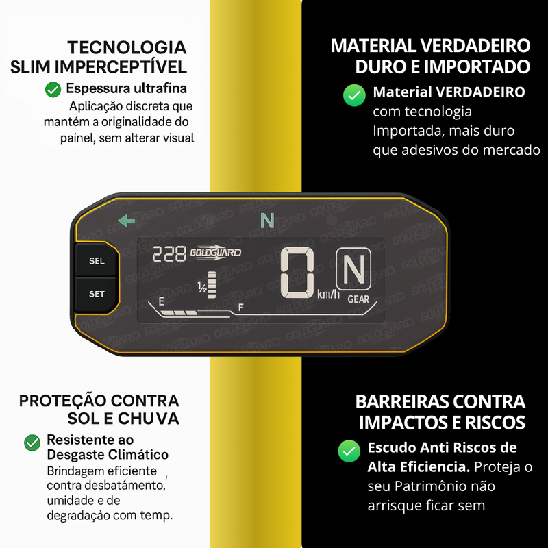 Película do Painel Yamaha Fazer 150 Fz15 2022 2023 2024 2025 2026 em Diante
